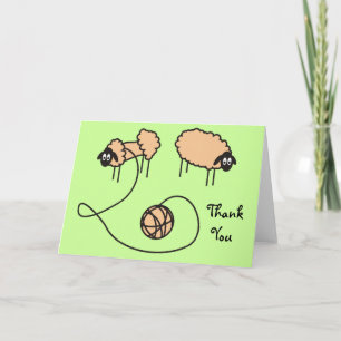 Funny Sheeps Card Bedankkaart