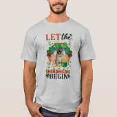 Funny Shenanigans Dogs St Patricks Day T-Shirt (Voorkant)