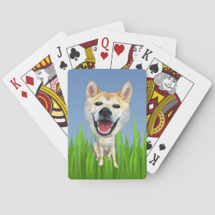 Funny Shiba Inu Dog-speelkaarten Pokerkaarten