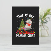 Funny Shih Tzu Xmas Pajama Gift Dog Dad Dog Ma Bedankkaart (Staand voorkant)