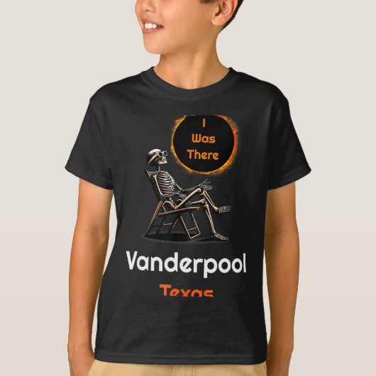 Funny Shirt Solar Eclipse Vanderpool Texas There (Voorkant)