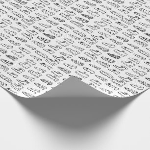 Funny Shoe Kleur uw eigen patroon Cadeaupapier