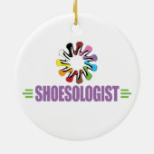 Funny Shoe Lover Keramisch Ornament (Achterkant)
