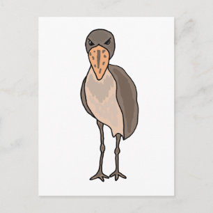 Funny Shoebill Bird Design Briefkaart