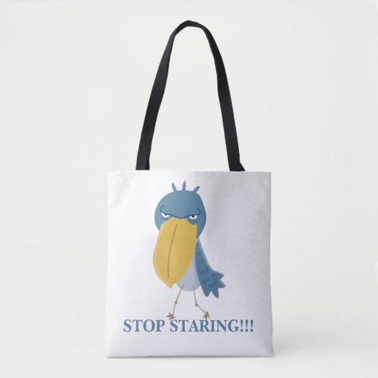 Funny Shoebill Stop met staren Draagtas (Voorkant)