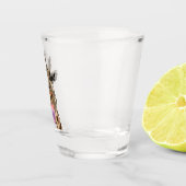 Funny Shot Glass Gift met Speelse Giraffe - Smile Shot Glas (Rechts)