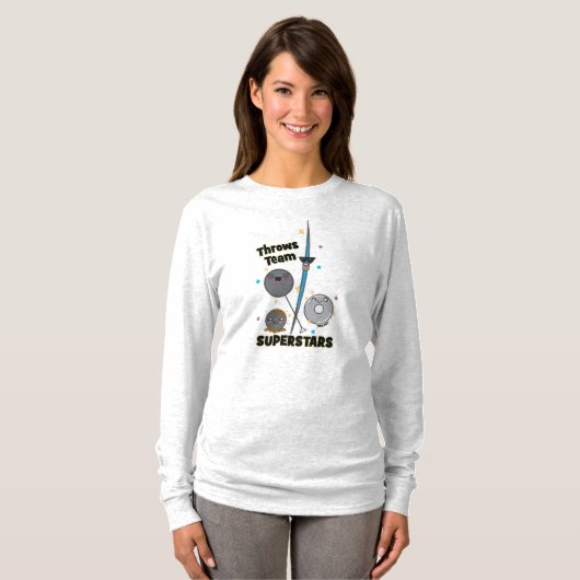 Funny Shot Put Discus Hammer Javelin Throw Shirt (Voorkant volledig)