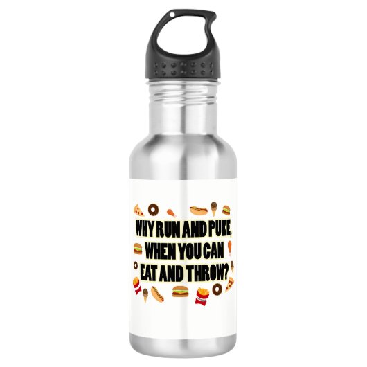 Funny Shot Put Discus Thrower Water Bottle Gift Waterfles (Voorkant)