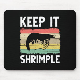 Funny shrimp Gift for Men Cool Vist Pracht Muismat