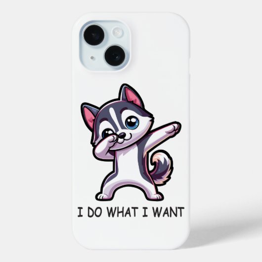 Funny Siberian Husky Dog Case-Mate iPhone Case (Achterkant)