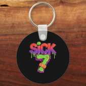 Funny Sick Seven 67 Funny Meme Sick Of 7 Sleutelhanger (Voorkant)