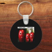 Funny Silly Ai Gen Z Meme Brainrot Humor Twins Bro Sleutelhanger (Voorkant)