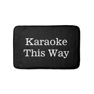Funny Singer Gift Karaoke op deze manier Badmat
