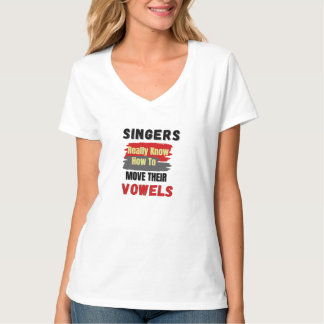 Funny Singers Vowel Movement T-shirt