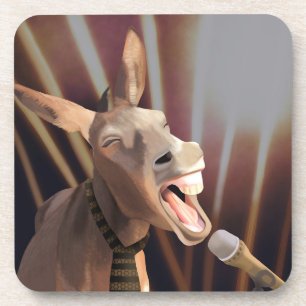 Funny Singing Donkey Boerderij Dier Bier Onderzetter