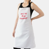 Funny Single Man Divorced of Widowed Dad BBQ Schort (Insitu)