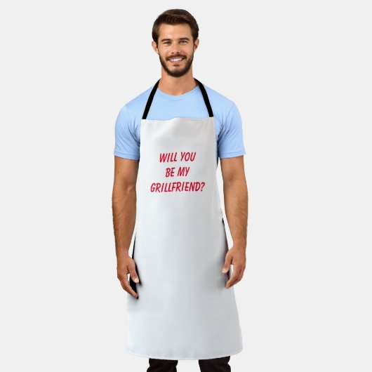 Funny Single Man Divorced of Widowed Dad BBQ Schort (Gedragen)
