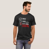 Funny Single Take I'm Busy Coding T-shirt (Voorkant volledig)