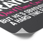 Funny Single Woman Quote Keep My Husband In Your P Poster (Hoek)