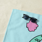 Funny Sirène personnalisé texte serviette de plage (En situation)