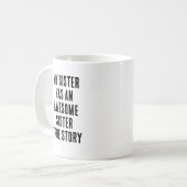 Funny Sister Appreciation Koffiemok (Voorkant links)