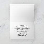 Funny Sister Birthday Cake Kaart (Binnen)