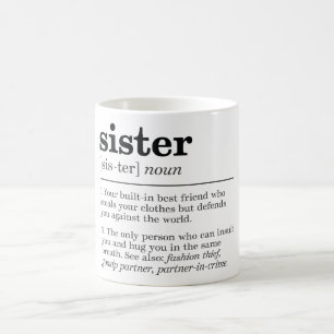 Funny Sister Definition Koffiemok