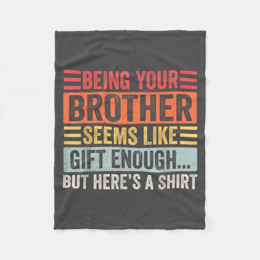 Funny Sister Sarcastic Sibling Humor Quote From Br Fleece Deken (Voorkant)