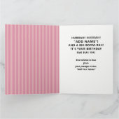 Funny Sister Verjaardag Kaart (Binnen)