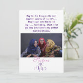 Funny Sisters Photo Eid Carte de voeux pour Soeurs (Debout devant)