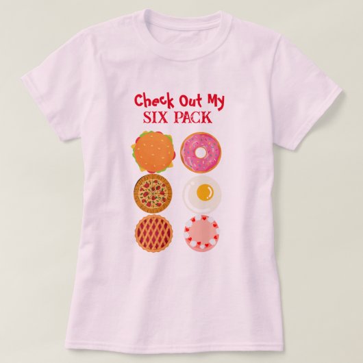 Funny Six Pack féminin taille T-shirt (Design devant)