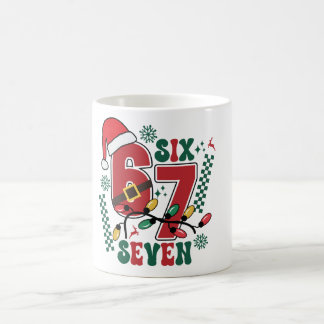 Funny Six Seven 67 6 7 Meme Fun Christmas Gift Koffiemok