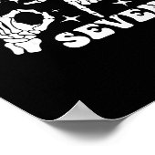 Funny Six Seven 67 Meme Gen Alpha Skeleton Hands Poster (Hoek)
