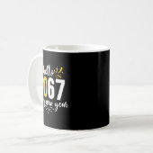 Funny Six Seven 67 Meme Happy New Year  Koffiemok (Voorkant links)