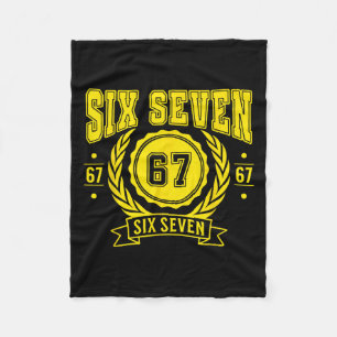 Funny Six Seven 6 7 67 Meme Gen Alpha Slang Boys G Fleece Deken