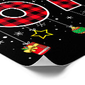 Funny Six Seven 6 7 Meme 67 Christmas Red Plaid Xm Poster (Hoek)