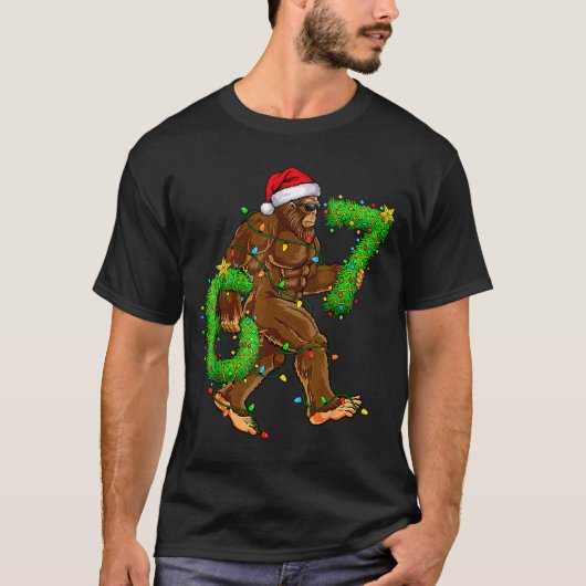 Funny Six Seven 6 7 Meme Bigfoot Christmas Shirts  (Voorkant)