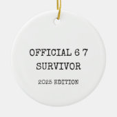 Funny Six Seven 6 7 Meme Christmas Keramisch Ornament (Voorkant)
