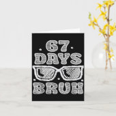 Funny Six Seven 6 7 Meme Teacher 67 Days Bruh Sung Kaart (Gele Bloem)