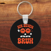 Funny Six Seven 6 7 Meme Valentine Hearts Valentin Sleutelhanger (Voorkant)