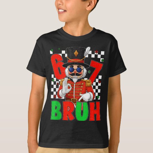 Funny Six Seven Bruh 67 Christmas Nutcracker Men W T-shirt (Voorkant)