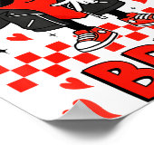 Funny Six Seven Bruh 6 7 Meme Valentines Heart Boy Poster (Hoek)