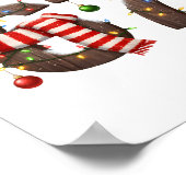 Funny Six Seven Meme 6-7 Xmas 67 Christmas Lights  Poster (Hoek)