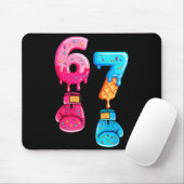 Funny Six Seven Meme Ice Cream Drip 67 Boxing  Muismat (Met muis)