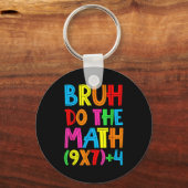Funny Six Seven Teacher Student Bruh Do The Math 6 Sleutelhanger (Voorkant)