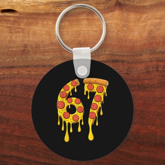 Funny Six Seven Zza 67 Number  Sleutelhanger (Voorkant)