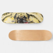Funny SKateboard avec chien Carlin (Horz)