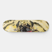Funny SKateboard avec chien Carlin (Horz)
