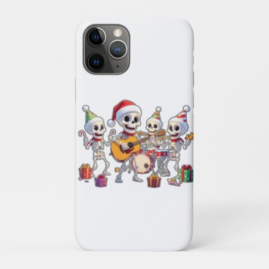 Funny Skeleton Band Christmas & New Year – 3D Cart Case-Mate iPhone Case (Achterkant)