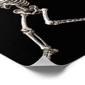 Funny Skeleton Batting Baseball Player Men Boys Ha Poster (Hoek)